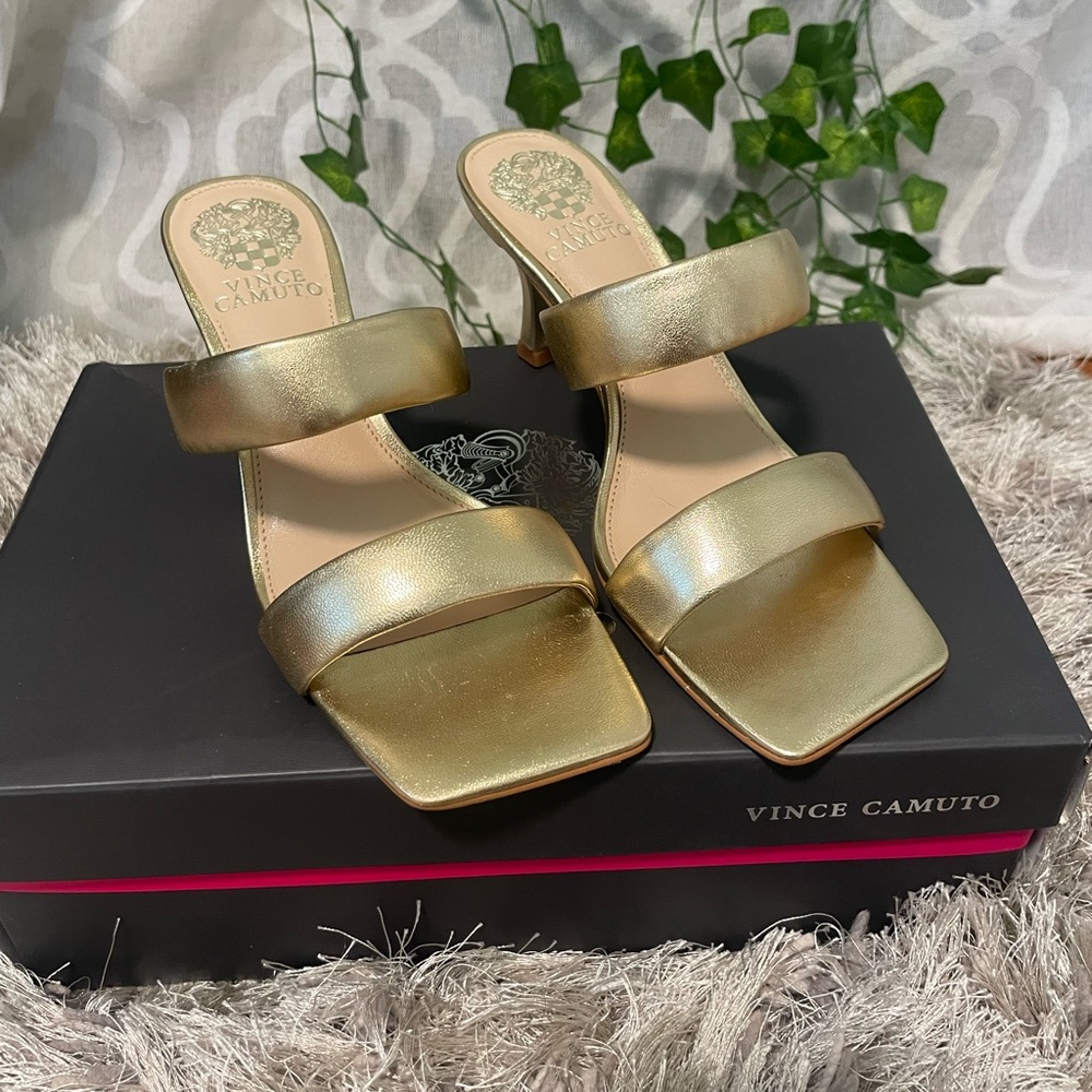 Gold Vince Camuto Heels